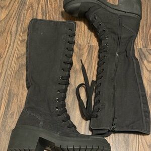 Marc By Marc Jacobs Black Lace-Up Boots